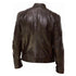Slim Fit Casual Leather Motorcycle Jacket for Men - Stylish Autumn PU Coat with Lapel and Anti-Wind Features, Perfect for Everyday Wear